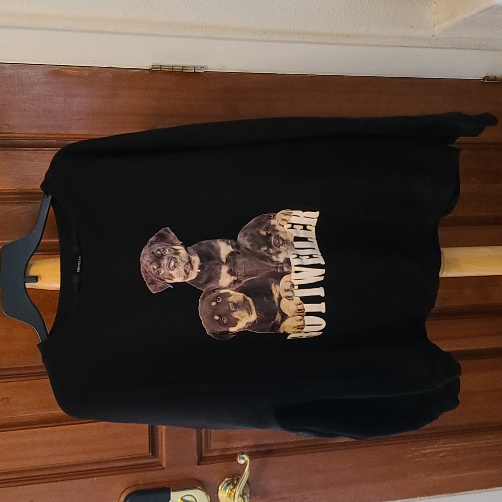 Forever 21 Rottweiler  Puppy Sweatshirt 3X